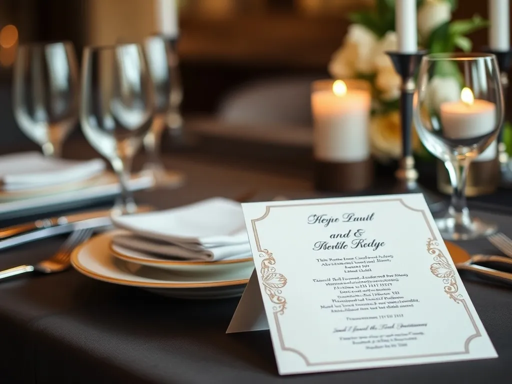 Zaproszenia na ślub cywilny i obiad – elegancja i prostota w jednym