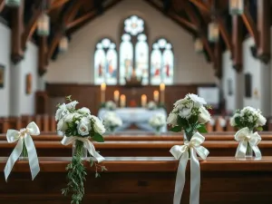 Dekoracja ławek w kościele na ślub – jak to zrobić?